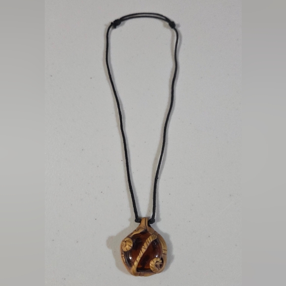 adjustable amber necklace - Picture 2 of 3